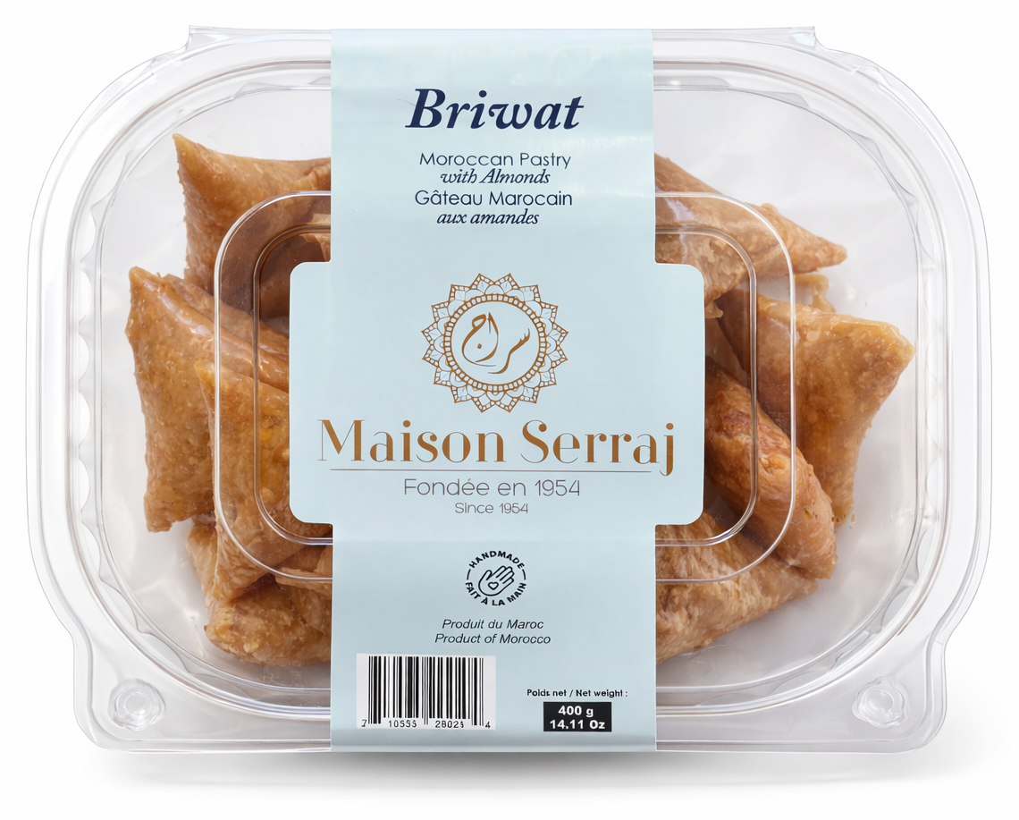 Briouat (Briwat) with almonds 400g - Maison Serraj