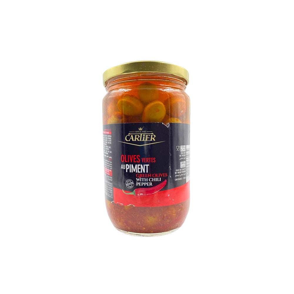 Olives vertes épicées Cartier 720g