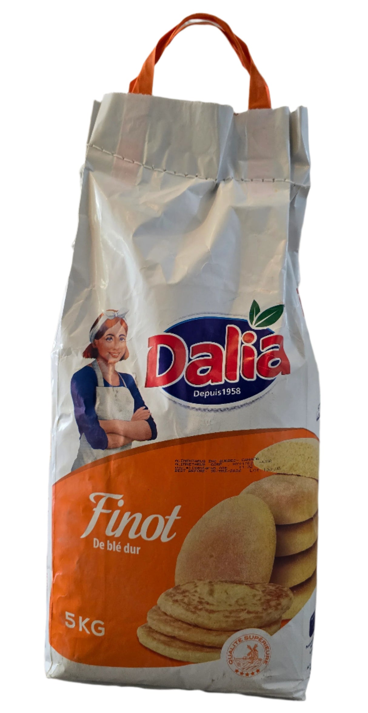 Semoule de blé entier Dalia Finot 5kg