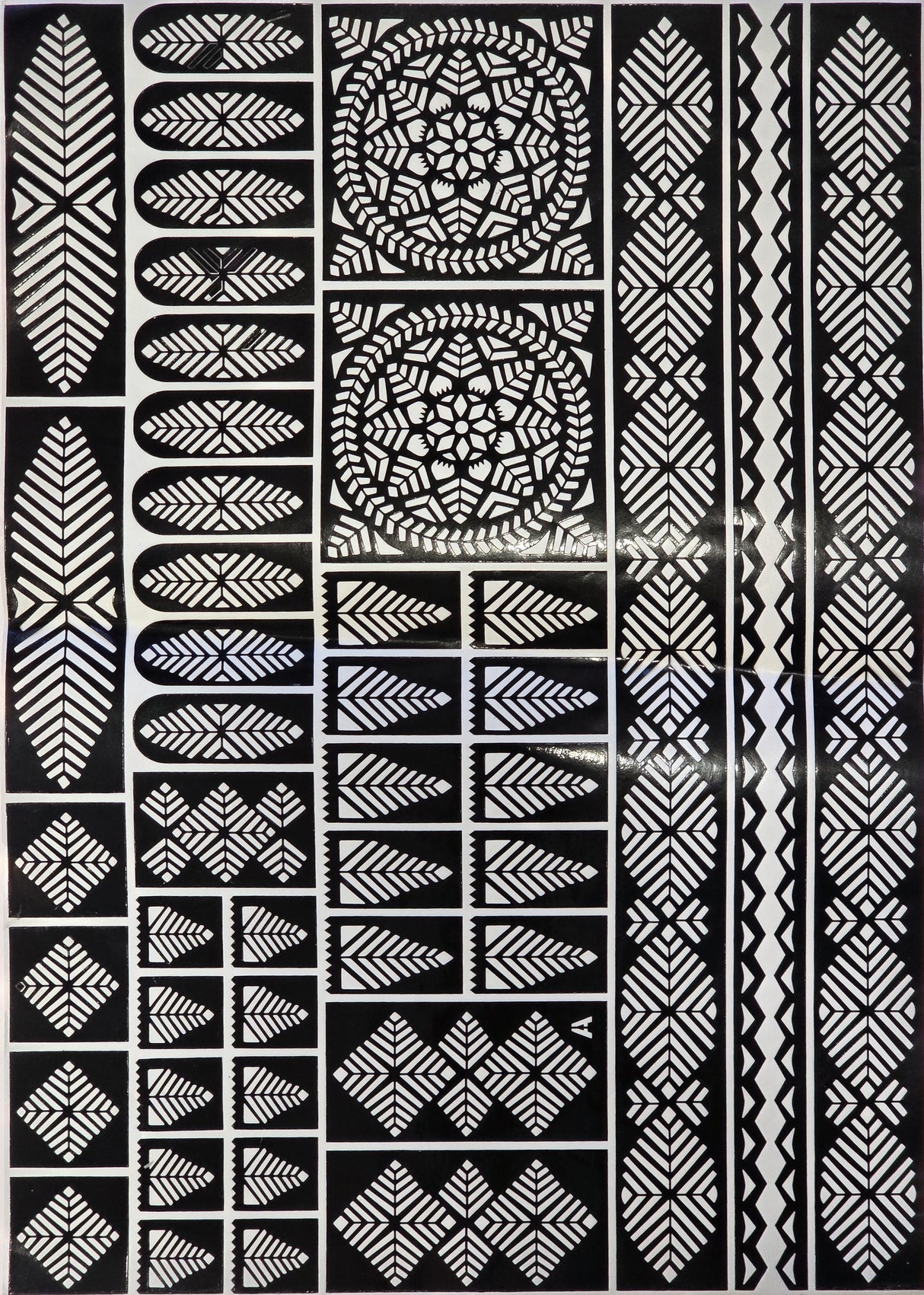 Pochoirs de tatouage au henné