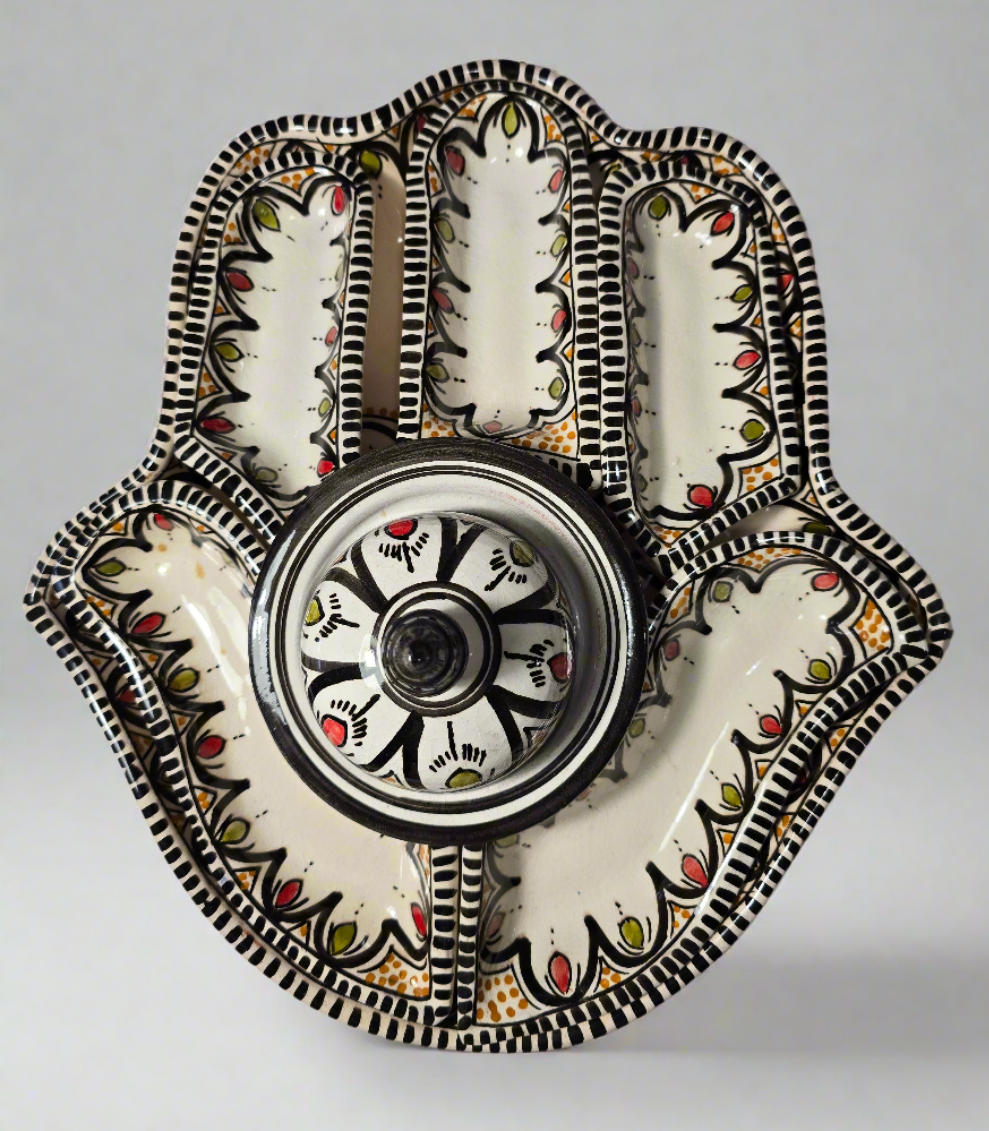 Fatima hand - 7 piece condiment tray