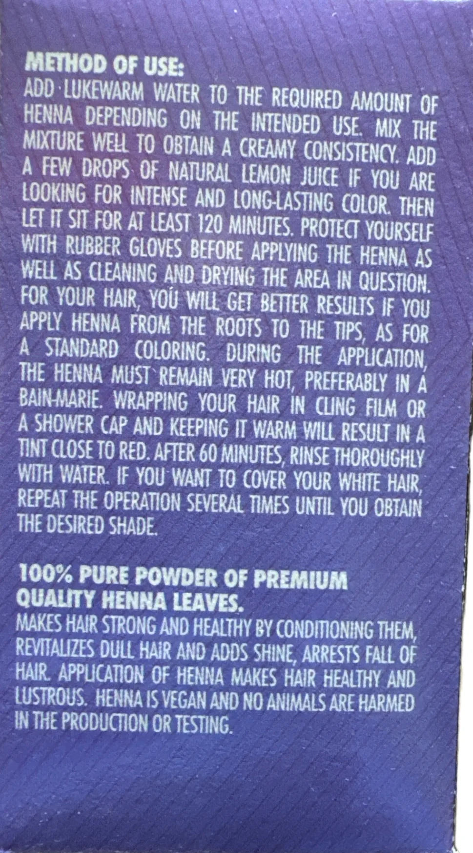 Henné naturel aux herbes Mazyana 125g