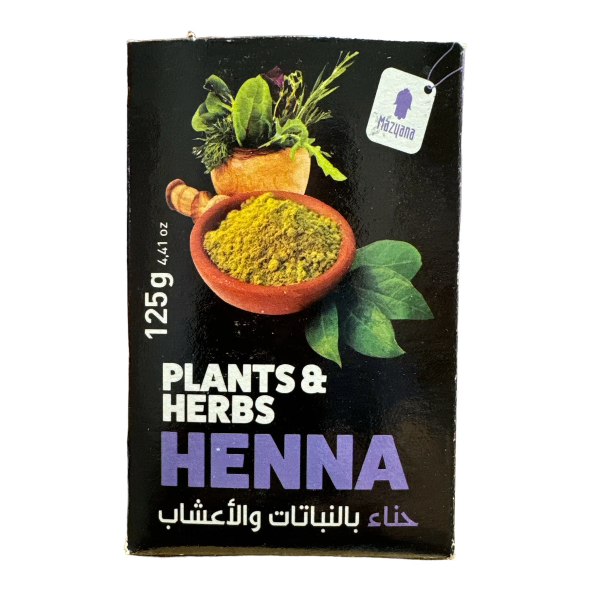 Henné naturel aux herbes Mazyana 125g