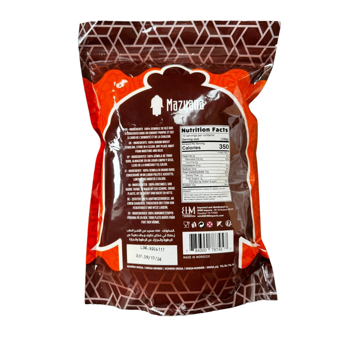 Mazyana Semolina Finot 1kg