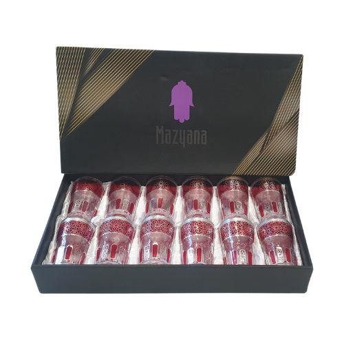 Mazyana Luxurious Traditional Tea Glasses - Set of 12