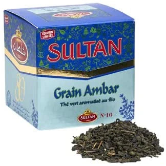 SULTAN Thé Vert Ambar à la Menthe poivrée Flio 150g
