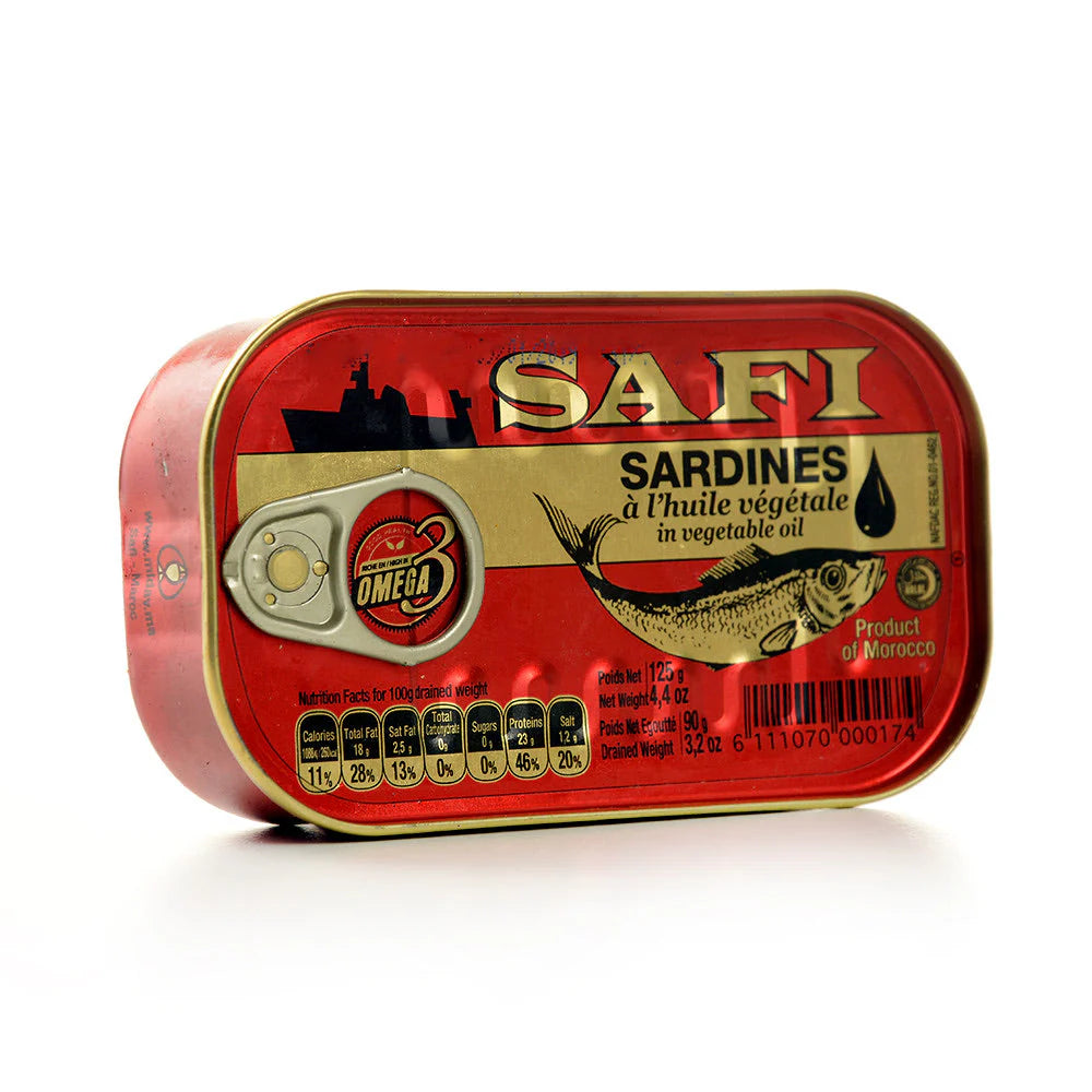 Sardines Safi à l'huile végétale 5x125g
