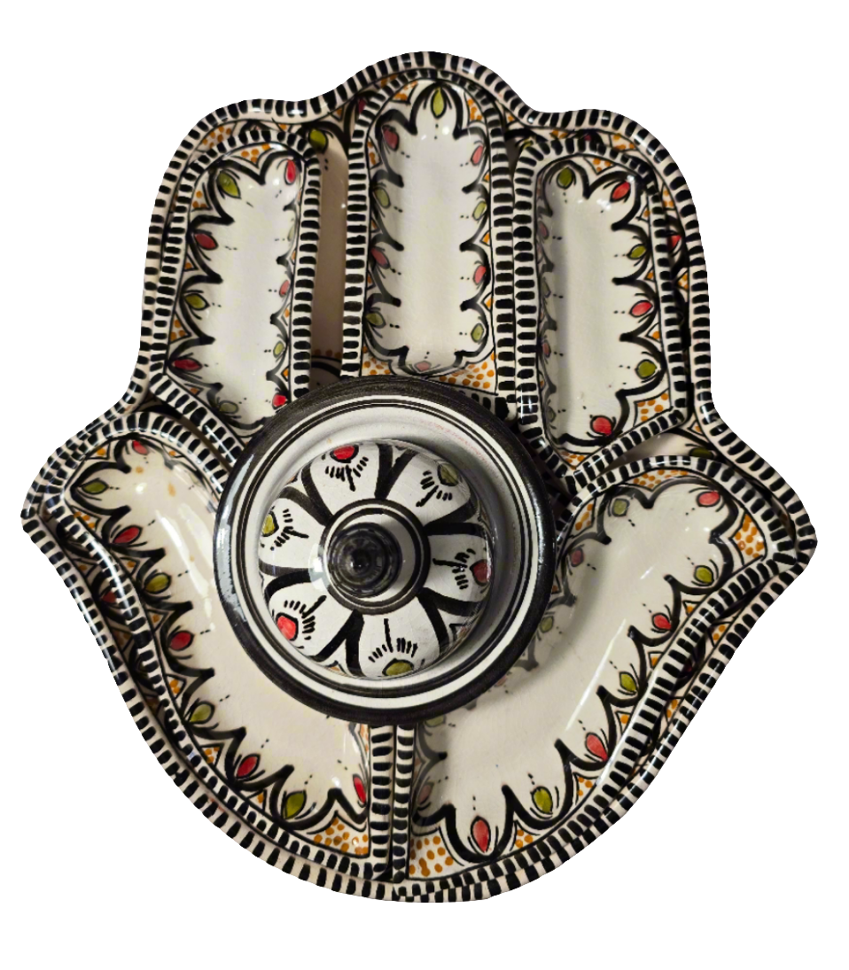Fatima hand - 7 piece condiment tray
