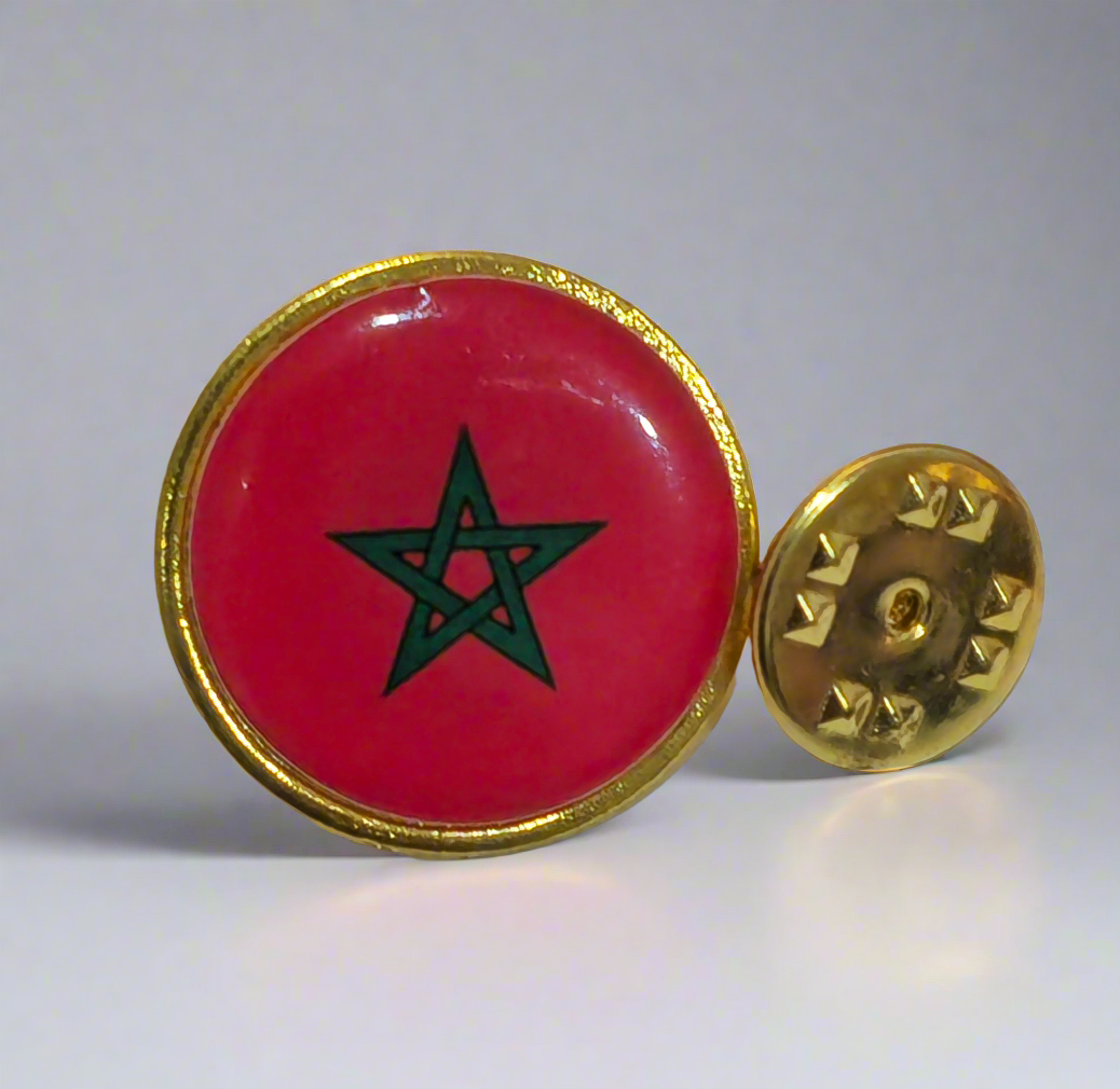 Moroccan lapel pin badge