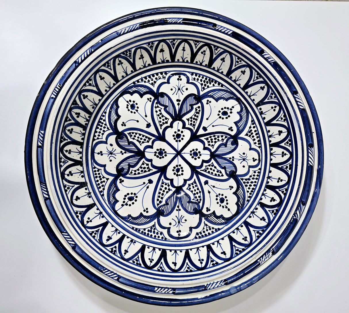 Kasriya Clay Plate Decorated 45 cm