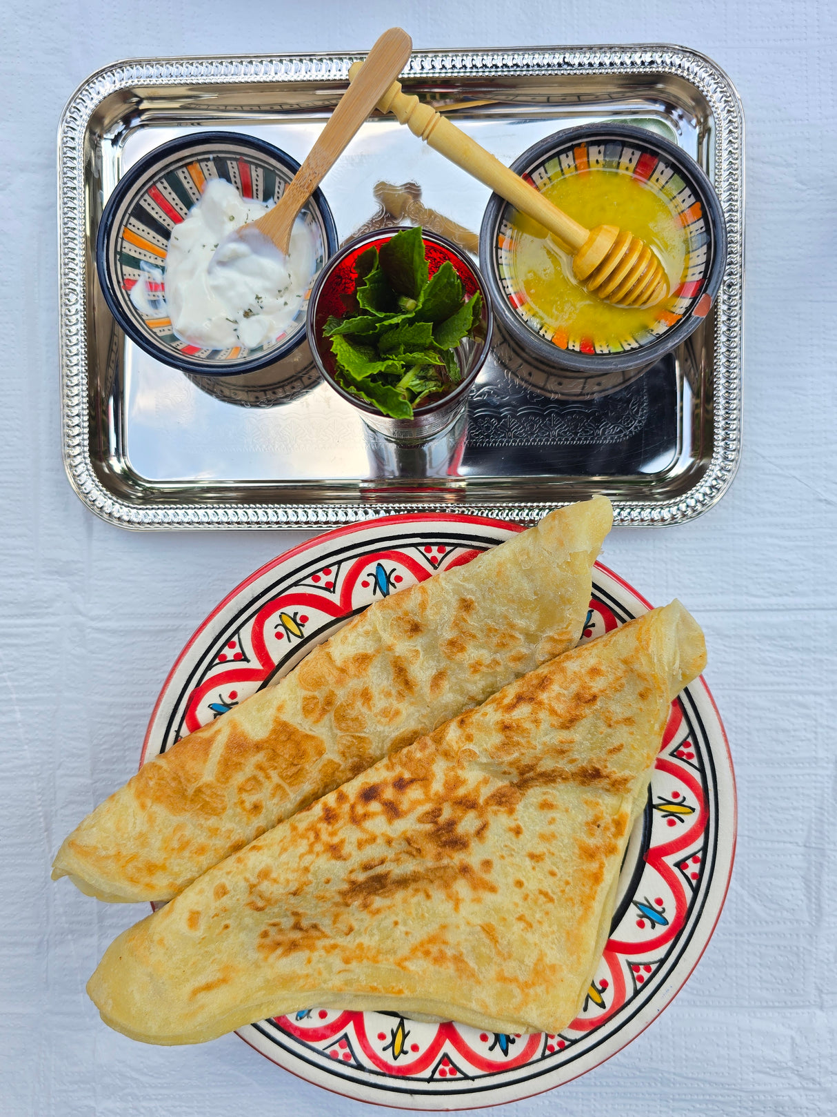 Pack of 4 frozen Moroccan msemmen- Local delivery