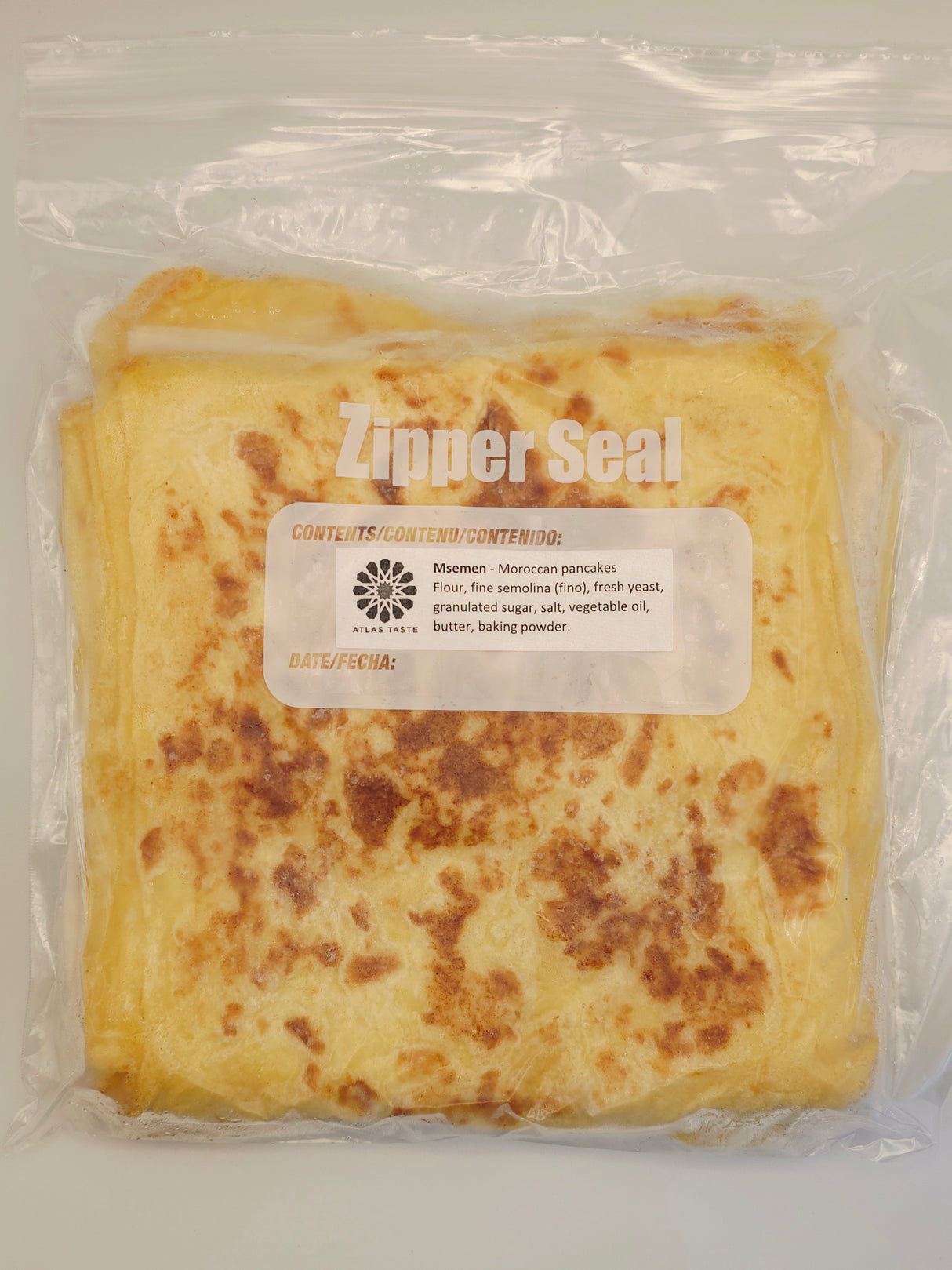 Pack of 4 frozen Moroccan msemmen- Local delivery