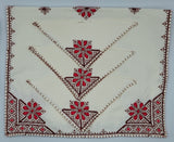 Moroccan Hand embroidered linen Tray cloth + 6 napkins