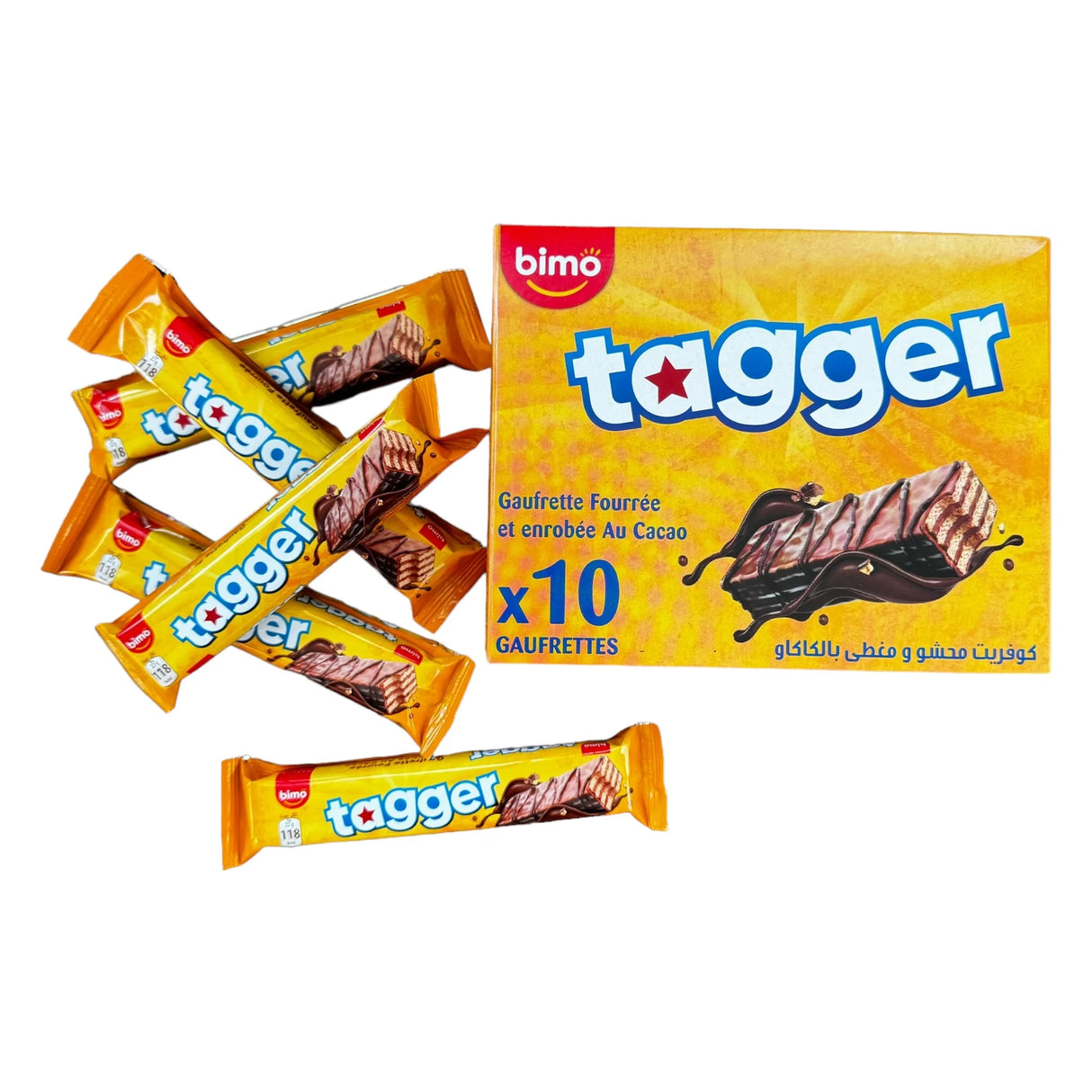 BIMO Tagger Chocolate Waffle 10x22g