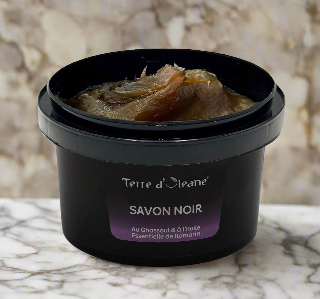 Black Soap Natural with Ghassoul and Rosemary oil 250g