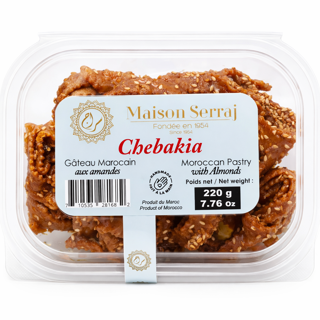 Chebakia with almonds 220g -Maison Serraj