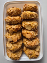 Gâteau Marocain - Ghouriba (Ghribat) aux amandes effilées, 12 pièces - 300g