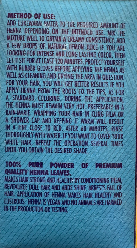 Mazyana Henné Naturel pour Hammam 125g