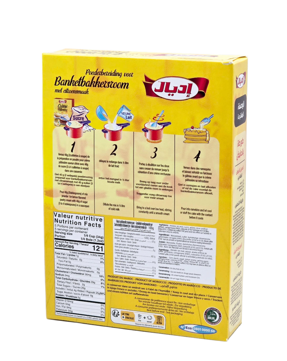 Crème Pâtissière Idéale Citron 200g