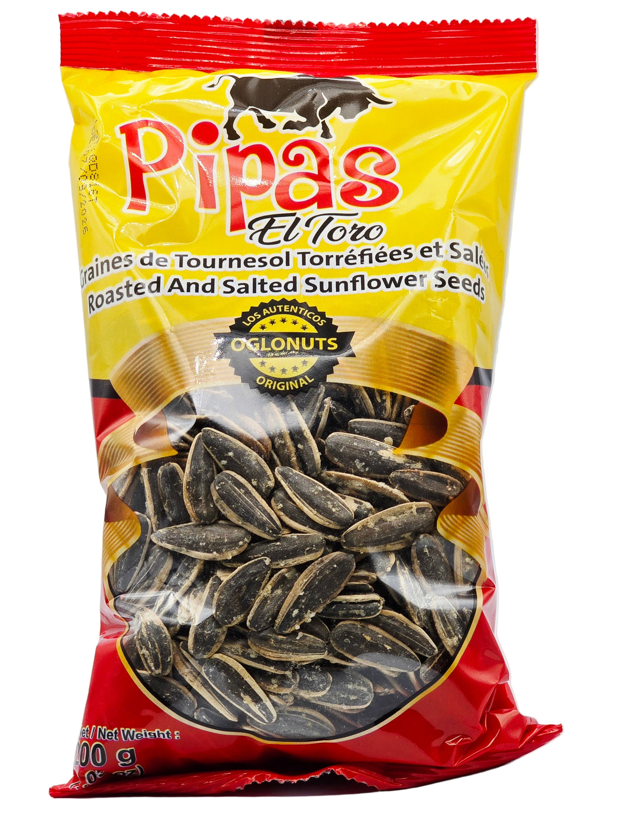 PIPAS El toro-Roasted and Salted sunflower Seeds 200g
