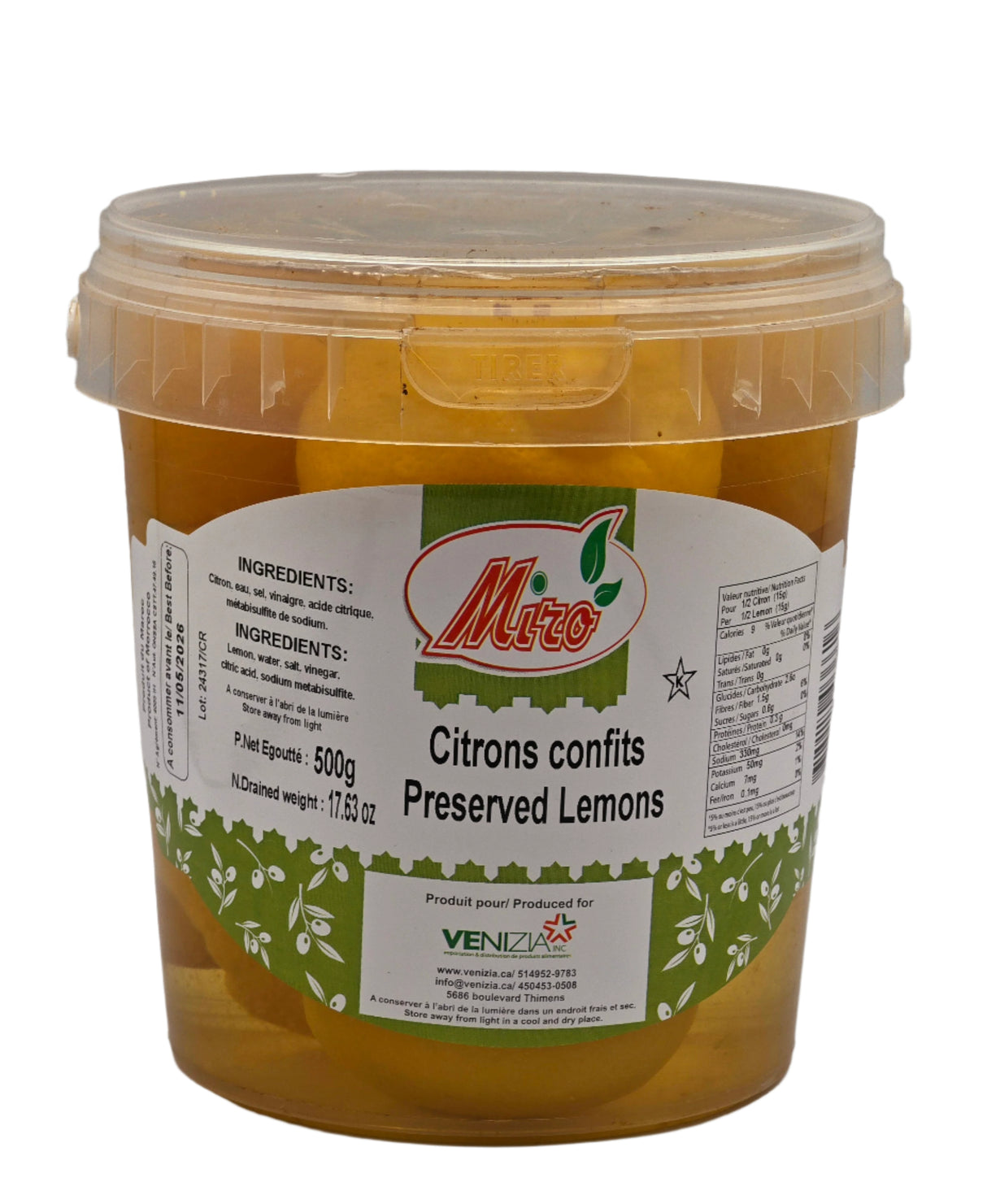 Citron confit Miro 900g