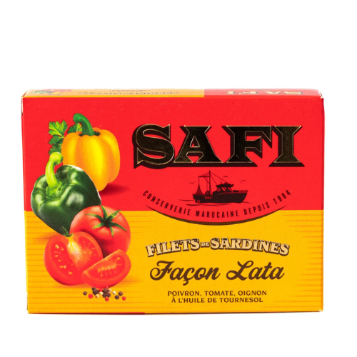Filets de sardines Safi Premium aux légumes 105g