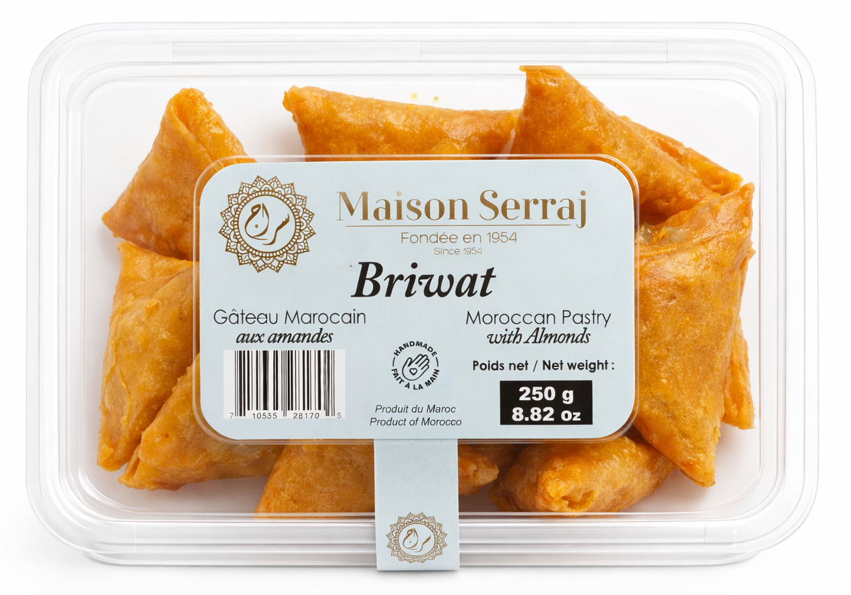 Briouat (Briwat) with almonds 250g - Maison Serraj