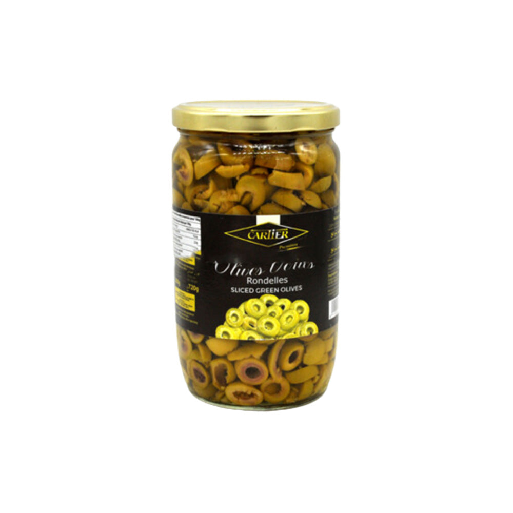 Olives vertes tranchées Cartier 720g
