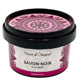Savon Noir Naturel à la Rose Terre d'Oléane 250g