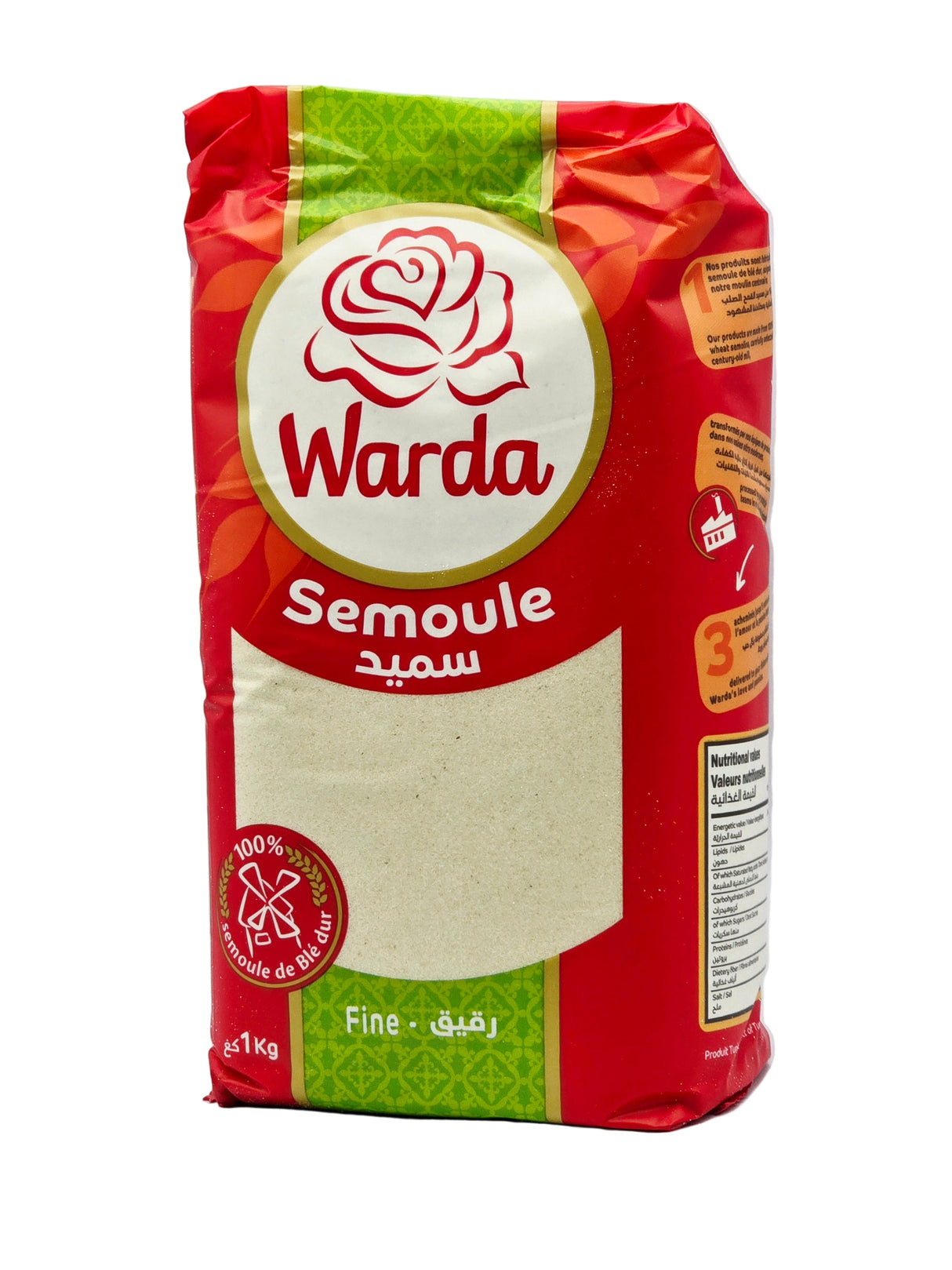 Warda Tunisian Semolina Fine 1kg