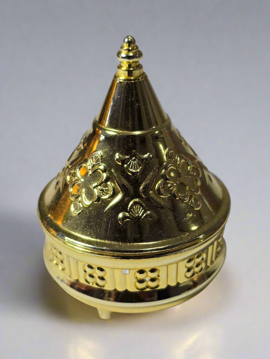 Petit tajine doré au décor