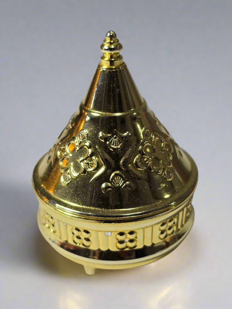 Petit tajine doré au décor