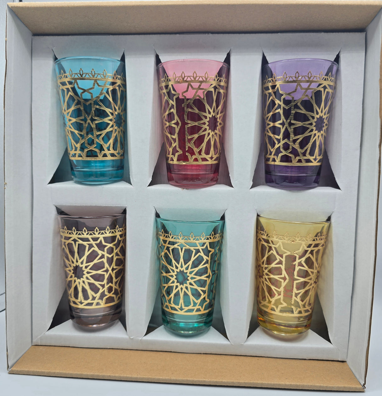 Traditional Tea cups Zellige design- Set of 6