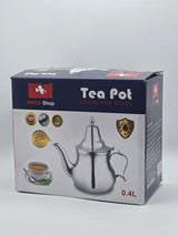 Théière marocaine en acier inoxydable 0,4L
